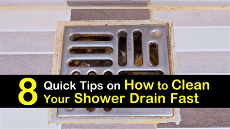 quick ways  clean  shower drain fast