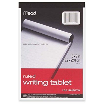 writing tablet  sheets    craft  color