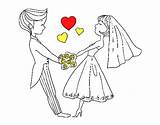 Casados Casado Enamorados Colorare Novios Sposato Disegno Pintar Acolore Utente Registrato Bodas Pitturato Casamentos sketch template