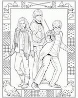 Potter Harry Coloring Pages Print Hermione Choose Board sketch template