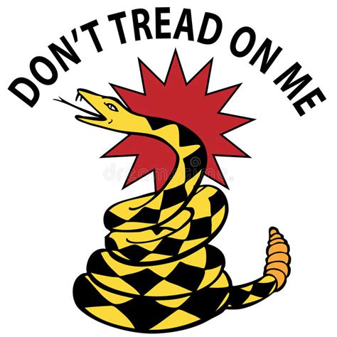 gadsden flag stock vector illustration of libertarian