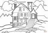 Coloring House Wilderness Houses Pages Printable Supercoloring sketch template