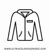 Coloring Jacket Zipper Pages sketch template
