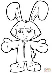 easter dora coloring page  printable coloring pages