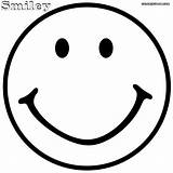 Smiley Face Coloring Pages Simple Print sketch template