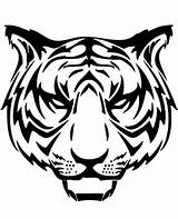 Coloring Head Tiger Tattoo Pages Print Tigers Tattoos sketch template