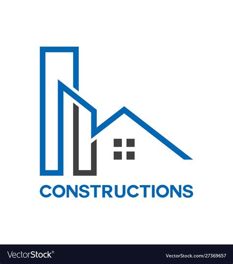 house building logo design royalty  vector image