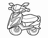 Scooter Coloring Coloringcrew Color Book Vehicles sketch template