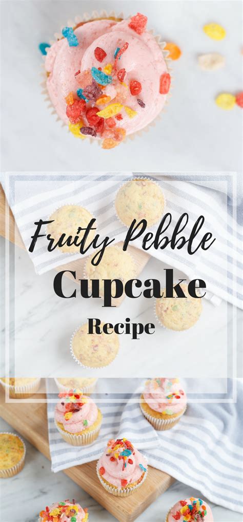 delicious fruity pebble cupcake recipe and a step by step video influenceher collective
