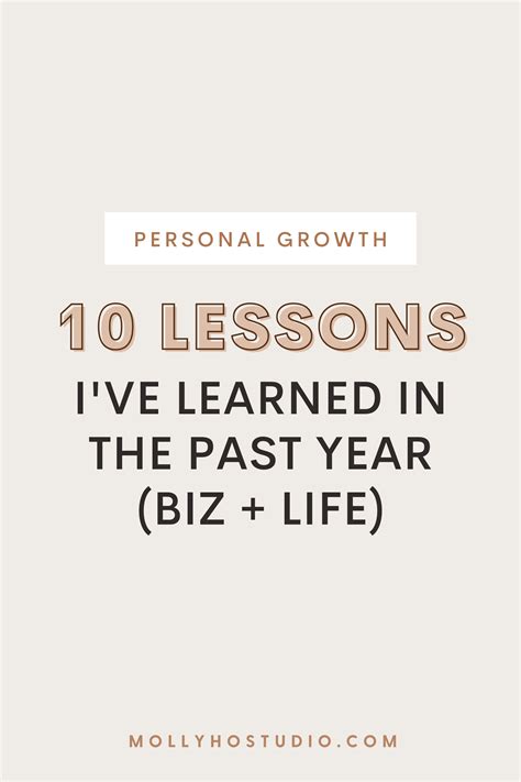lessons ive learned    year biz life molly ho studio