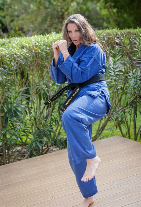 the confidence kick the martial arts woman