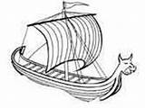 Coloring Viking Longship Pages Boats Ships Danish Denmark Norway Ws sketch template