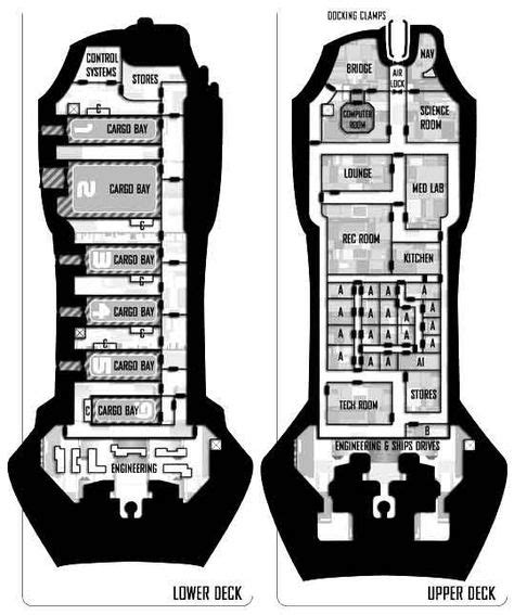 pin  rob ferret  maps  plans   ship map spaceship