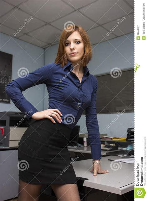 Secretary Stock Image Image Of Brown Elegance Cute