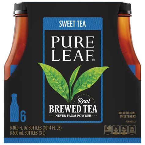 pure leaf real brewed tea sweet tea  oz bottles  count walmartcom walmartcom