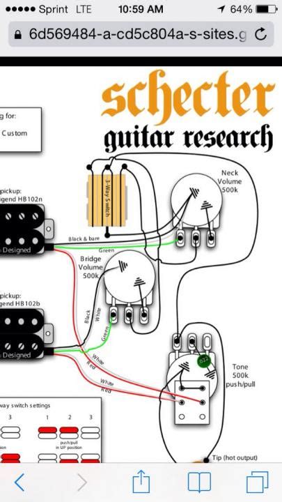 wiring diagram  schecter guitars wiring diagram  schematic