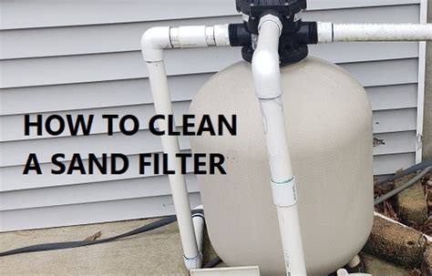 clean  pool sand filter