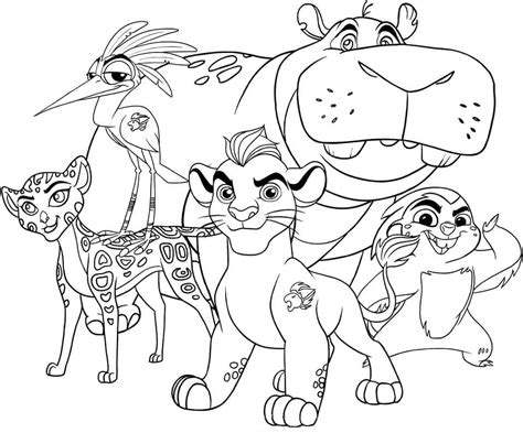 printable  lion guard coloring page  printable coloring pages