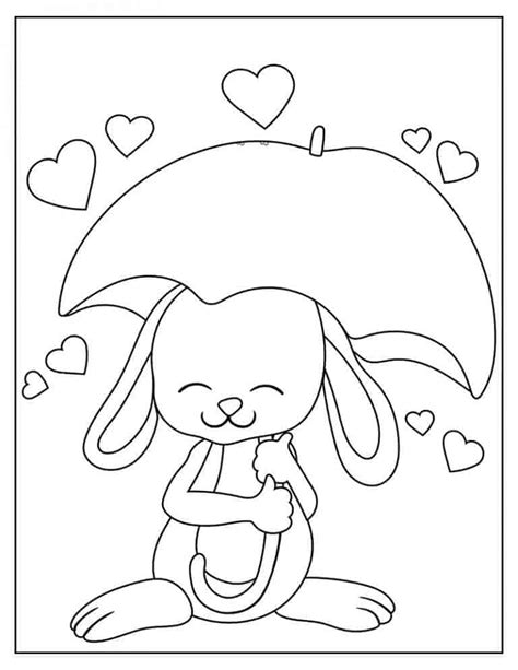 cute animal coloring pages  valentines day party bright