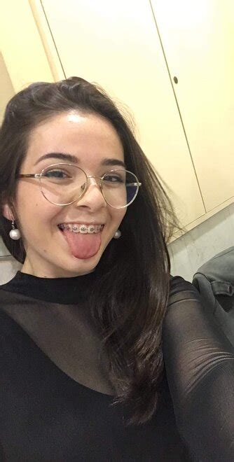glasses cutie with braces for maximum pleasure porn pic