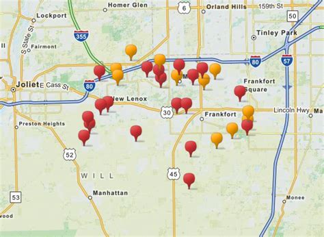 sex offender map 2015 homes to watch out for in frankfort mokena and