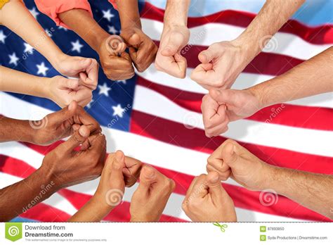 Hands Of International People Showing Thumbs Up Stock