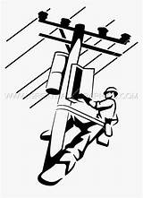 Lineman Electricity Silhouette Electrician Lineworker Pinclipart Pngs Pngwing Clipground sketch template