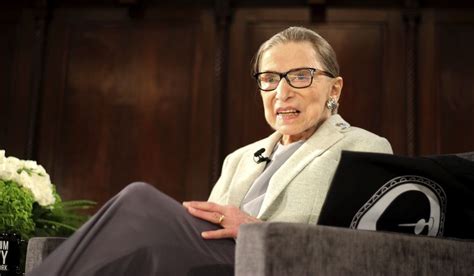u s supreme court justice ruth bader ginsburg sits onstage as the third speaker of the david