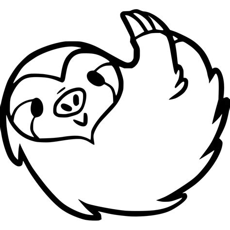cartoon sloth coloring pages xcoloringscom