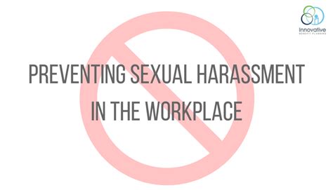 preventing sexual harassment in the workplace