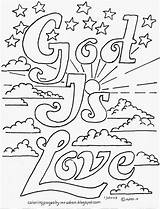 Coloring God Pages Loves Jesus Kids Coloringpagesbymradron sketch template