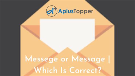 messege  message   correct difference  message