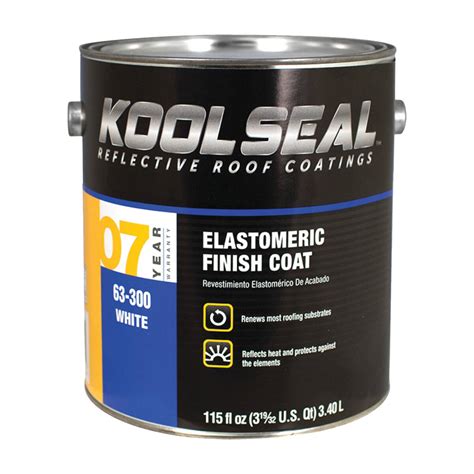 kool seal ks   gallon white liquid elastomeric roof coating  sutherlands