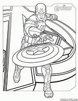 Capitan Colorkid Stampare Azione Hero sketch template