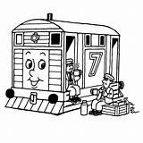 Toby Lokomotive Ausmalbilder Tram Locomotief Leuk Malvorlage Malvorlagen Stoom Familie sketch template