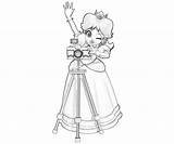 Daisy Coloring Princess Mario Pages Kart Bros Adults Kids Peach Library Clipart Print Cartoon sketch template