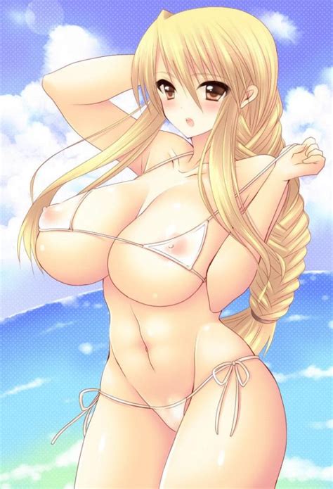 Big Titted Shemale Ecchi - Blonde Big Boobs Anime Bikini | Hot Sex Picture