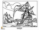 Pirate Ship Coloring Pages Sunken Kids Cartoon Boys Getdrawings Drawing Library Clipart Popular Coloringtop sketch template