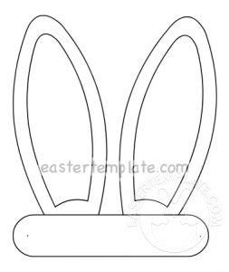 easter bunny ears craft template easter template