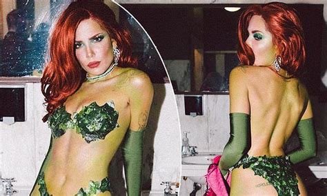 halsey gets hearts racing as batman s poison ivy for