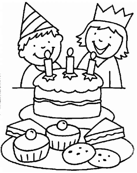 coloring pages birthday party coloring home