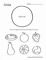 Circle Shape Activity Preschool Worksheet Worksheets Sheets Shapes Children Printable Sheet Coloring Cleverlearner sketch template