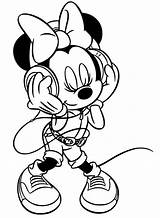 Mouse Cheerleader Disneyclips Riscos Poplembrancinhas Listening sketch template