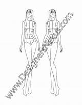 Fashion Template Female Croquis Croqui Front V13 Templates Designersnexus Figure Portfolio Illustrator Figures Model Min Read Pose Choose Board Sketches sketch template