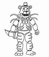 Freddy Fnaf Coloriages sketch template