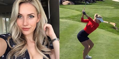 paige spiranac claims men would only date her just to get golfing tips