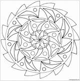 Pages Circular Saw Mandala Coloring Color sketch template
