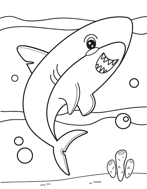 printable shark coloring pages