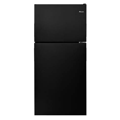 amana  cubic foot black refrigerator artffdb