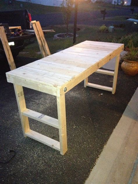 easy cheap folding workbench  steps instructables